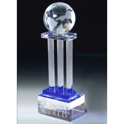 Crystal Globe with Pillars