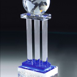 Crystal Globe with Pillars