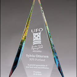 Prism-Effect Diamond Series Crystal Award