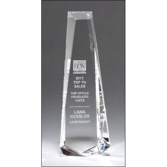 Obelisk Series Crystal Award