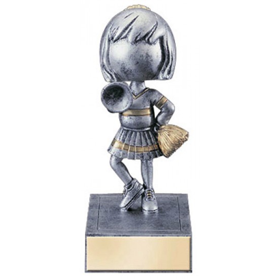 Bobblehead Cheerleader 5.5 Trophy Bobblehead Cheerleader 5.5 Trophy