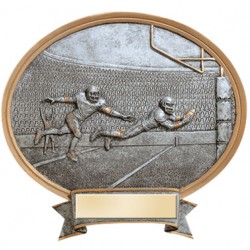 Resin Shield Football 8.5" x 8" Trophy