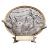 Resin Shield Bowling 8.5" x 8" Trophy