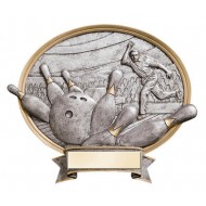 Resin Shield Bowling 8.5" x 8" Trophy