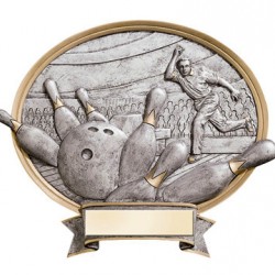 Resin Shield Bowling 8.5" x 8" Trophy