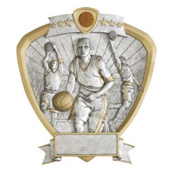 Resin Shield Basketball 8.5" x 8" Trophy