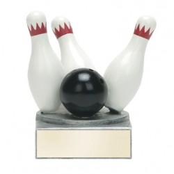 Color TEK Resin Bowling 4" Trophy