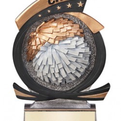 Cheerleader Resin 7" Trophy