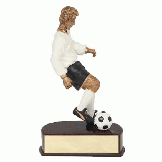 Full Color 8" Resin Sculpture Soccer Trophy