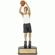 Full Color 8" Resin Sculpture Basketball Trophy