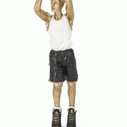 Full Color 8" Resin Sculpture Basketball Trophy