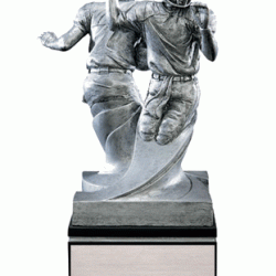 Double Action 9" Resin Sculpture Trophy