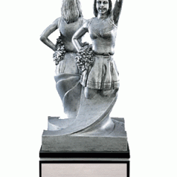 Double Action 9" Resin Sculpture Trophy