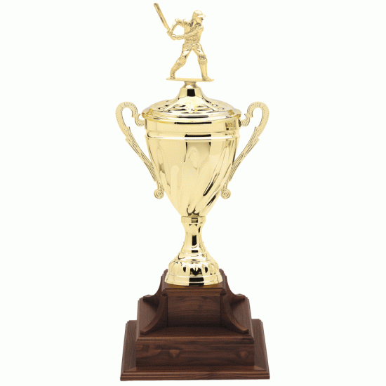 26 Cup Trophy w/.Walnut Base