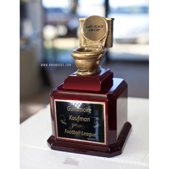 Toilet Bowl Last Place Fantasy Football Trophy