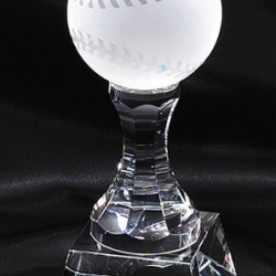 Prism Optical Crystal Baseball Trophy