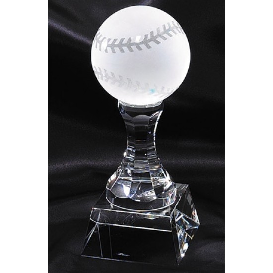 Prism Optical Crystal Baseball Trophy Prism Optical Crystal Baseball Trophy
