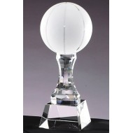 Prism Optical Crystal Basketball Trophy