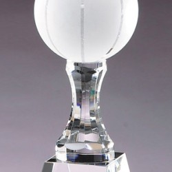 Prism Optical Crystal Basketball Trophy