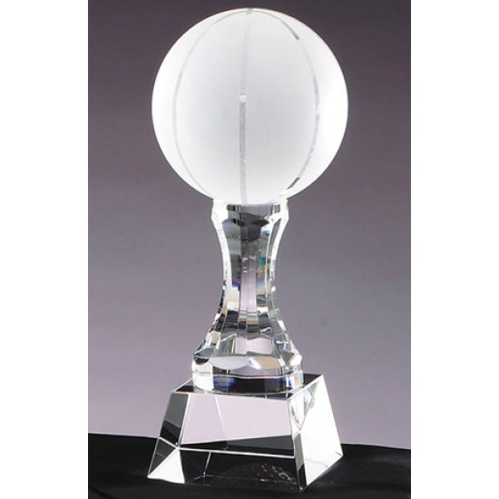 Prism Optical Crystal Basketball Trophy