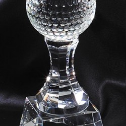 Optical Crystal Golf Trophy