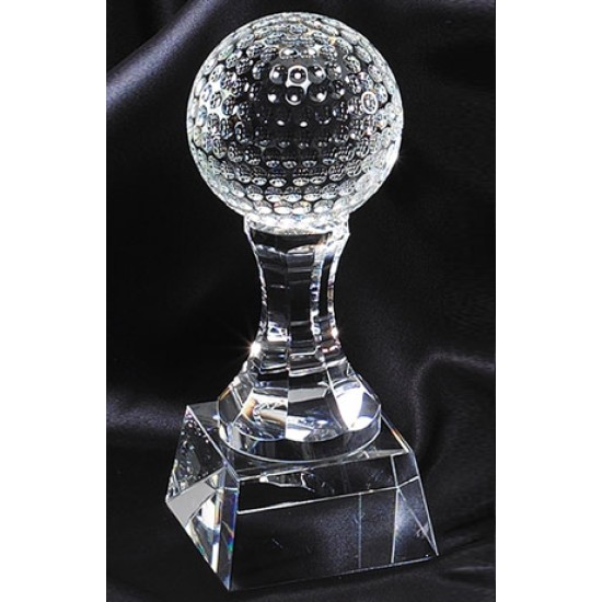 Optical Crystal Golf Trophy