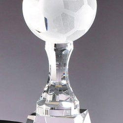 Prism Optical Crystal Soccer Trophy