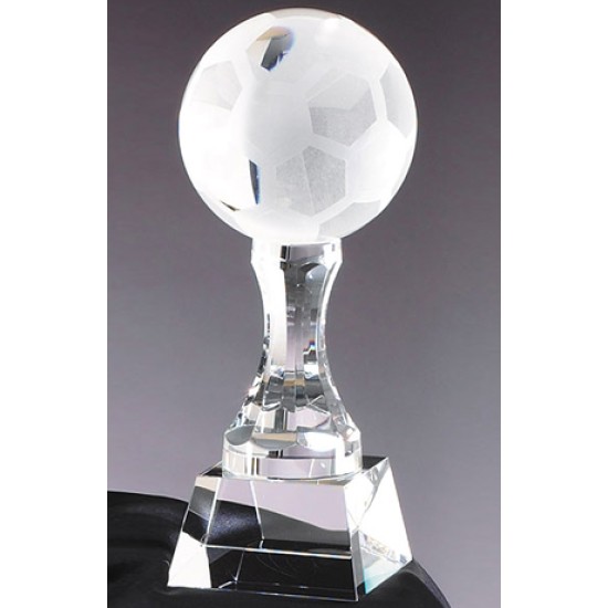 Prism Optical Crystal Soccer Trophy
