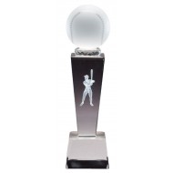 Prism Optical Crystal Baseball Trophy