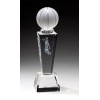 Prism Optical Crystal Basketball Trophy
