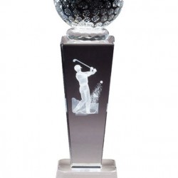 Optical Crystal Golf Trophy