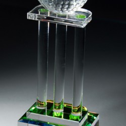 Pillars Golf Optical Crystal Award