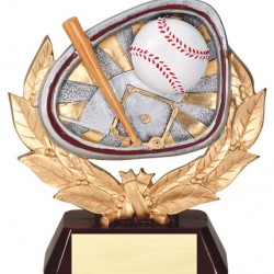 Color 5.5" Resin Stamford Series Baseball Trophy