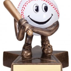 Lil Buddy Resin 4" Sculpture Baseball Trophy