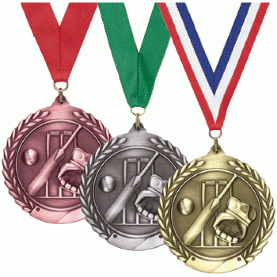 PACK OF 10 WITH RIBBONS METAL TEN PIN BOWLING 1,2 or 3 MEDAL 55mm 3 COLOURS 