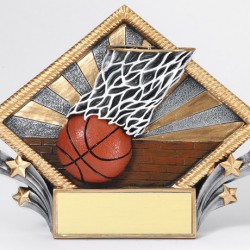 Color 7.5 Resin Diamond Series Basketball Trophy