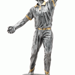 Resin 10.5 Sculpture Cricket Trophy