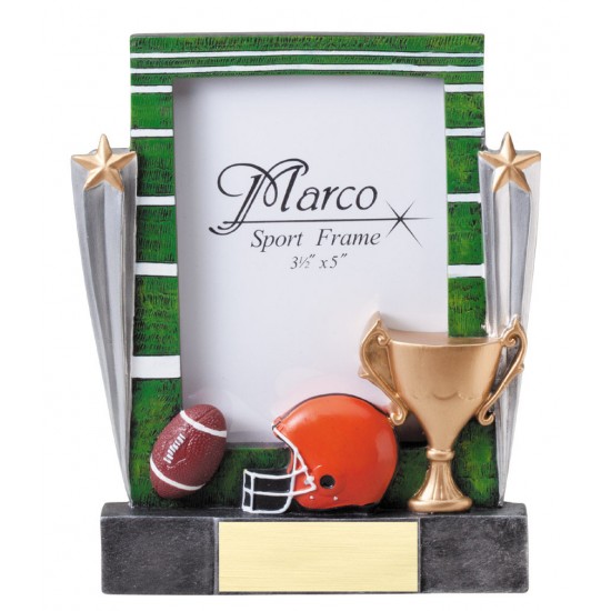 Sport Resin Photo Frame Football Trophy