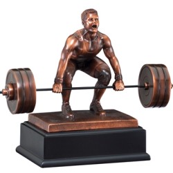 Resin Sculpture Dead Lift Trophy