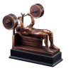 Resin Sculpture Male Bench Press Trophy