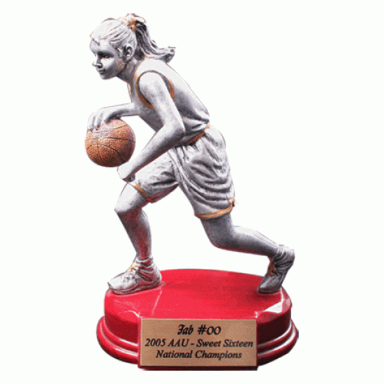 Resin 5.75" Sculpture Basketball Trophy