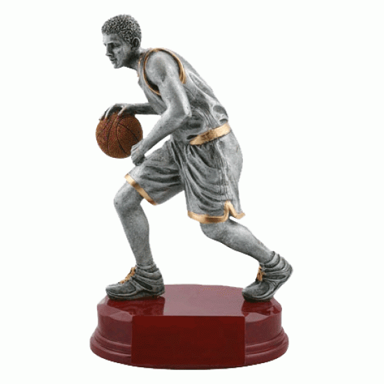 Resin 8" Sculpture Basketball Trophy