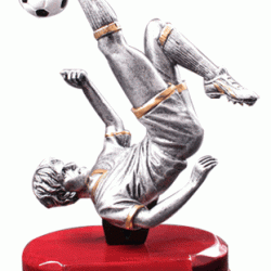 Resin 5.25" Sculpture Soccer Trophy