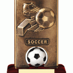 Full Color 5.75" Resin Spinning Soccer Trophy