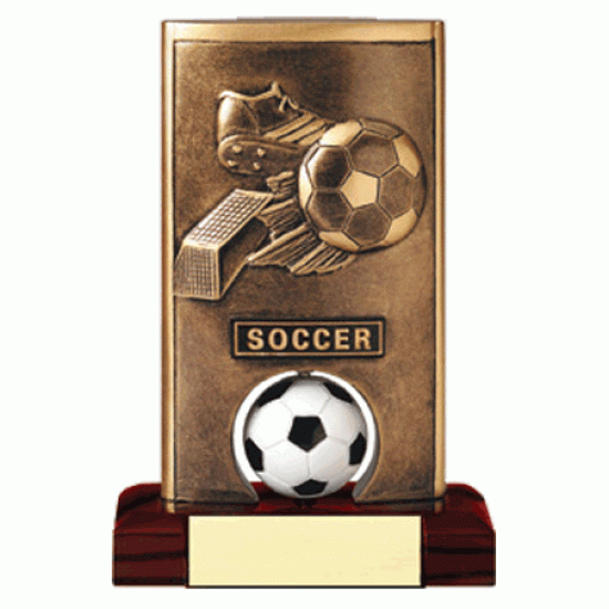 Full Color 5.75" Resin Spinning Soccer Trophy
