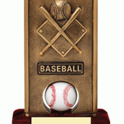 Full Color 5.75" Resin Spinning Baseball Trophy