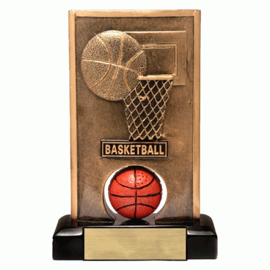 Color 5.75" Resin Spinning Basketball Trophy