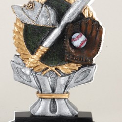 6" Resin Sculpture Baseball Trophy