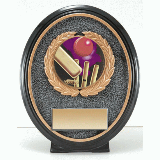 Resin Oval Shield Cricket Trophy
