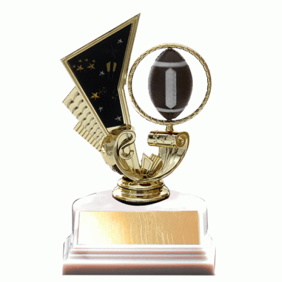 Spinning Football 5.5" Trophy